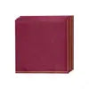 Luxe Party Cranberry with Gold Stripe Napkins (2 size options)