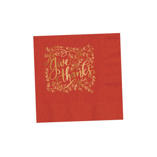 Give Thanks Cocktail Napkins