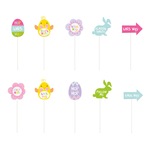 Easter Egg Hunt Clue Signs, 10 pc - Party, Girl! 