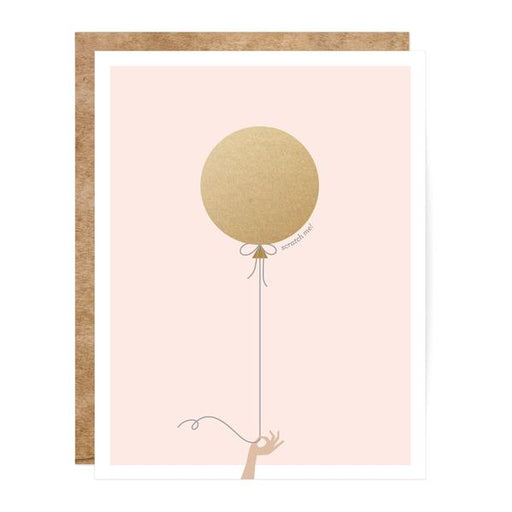 Pink & Gold Balloon Scratch-off Card - Boxed - Party, Girl! 