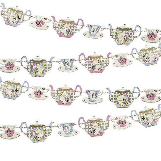 Truly Alice in Wonderland Teapot Bunting - Party, Girl! 