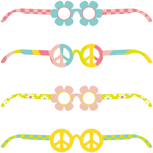 Flower Power Party Glasses