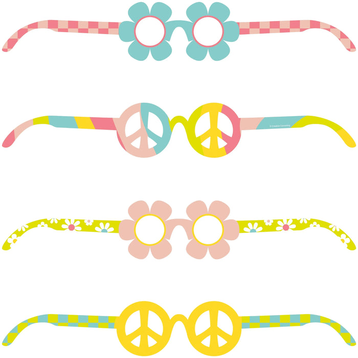 Flower Power Party Glasses