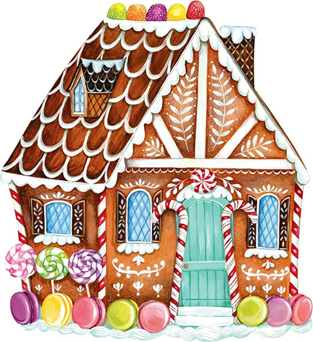 Placemats Die-Cut Gingerbread House