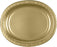 Solid Color Tableware Oval Platters Gold