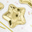 Star Shaped Dessert Plates - Gold Foil