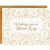 Wishing You a Lifetime of Joy Greeting Card