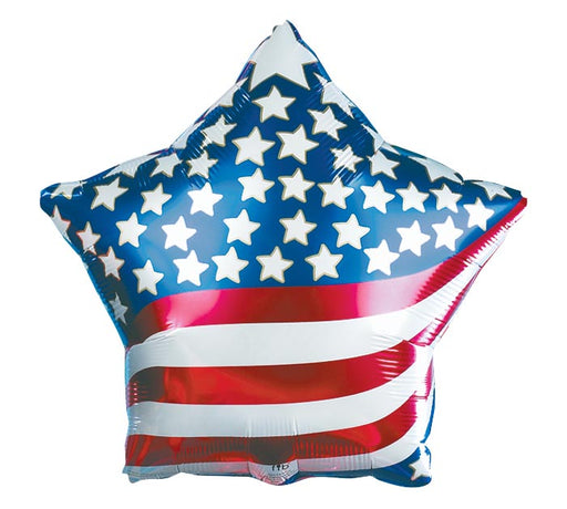 Patriotic Star Shape Foil Balloon