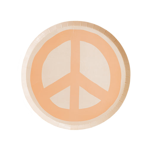 Peace & Love Peace Sign Dessert Plates