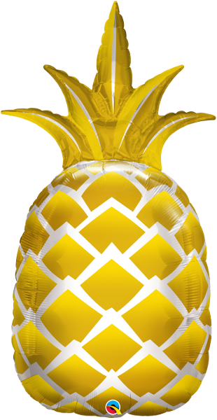 Golden Pineapple Foil Shape Balloon