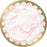 Pink Marble Paper Plates (2 size options)