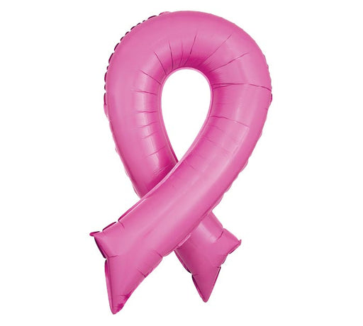 Pink Ribbon Supershape Foil Balloon 36"