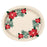 Christmas Red and Gold Poinsettia Large Oval Platters