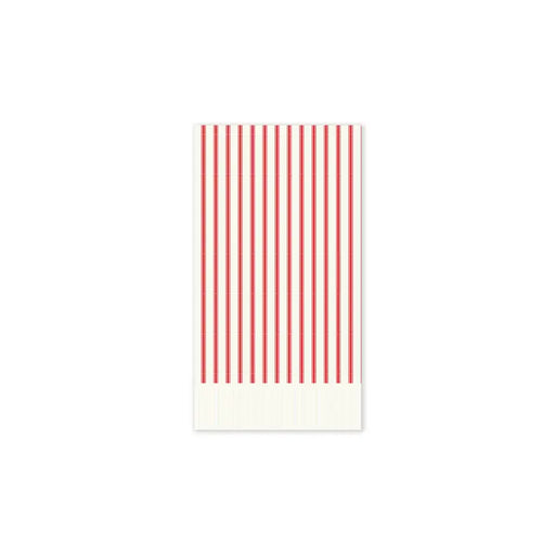 Red Ticking Stripe Guest Napkins