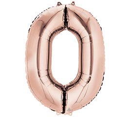 Oversized Number Balloons Rose Gold - Party, Girl! 