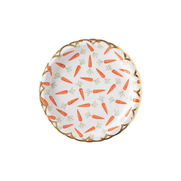 Scattered Carrot Scalloped Plates