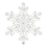 Clear Snowflake Foil Shape Balloon 38"