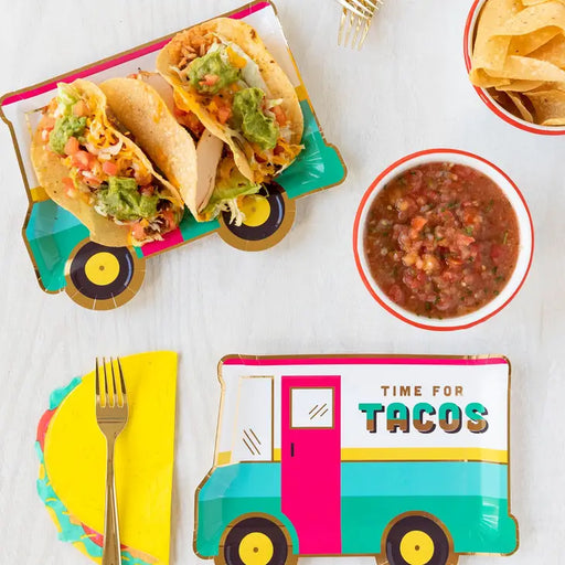 Taco Truck Shaped Plates