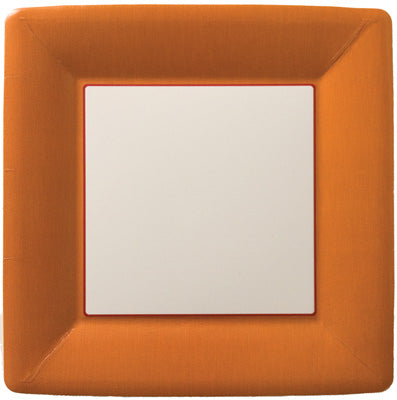 Classic Linen Look Square Dinner Plates (multiple colors available)