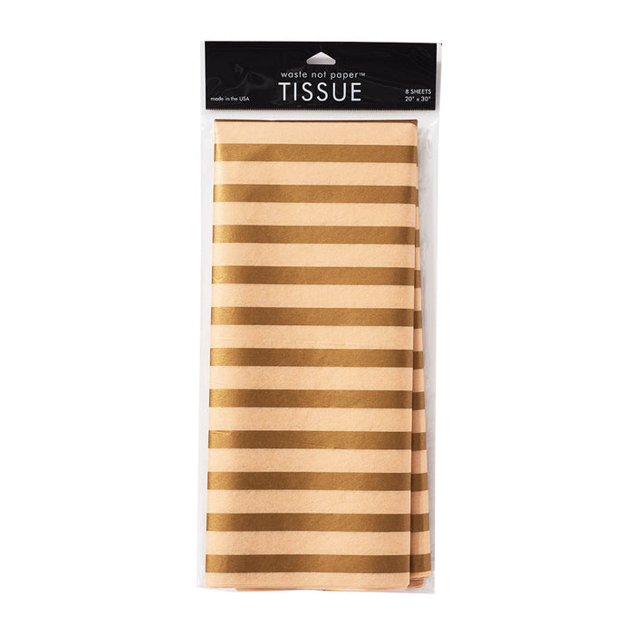 Tissue Paper - Gold Stripe