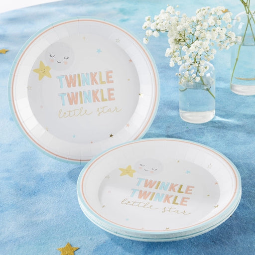 Twinkle Twinkle Premium Paper Plates by Kate Aspen (2 size options)