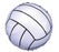Volleyball Foil Shape Balloon 17"